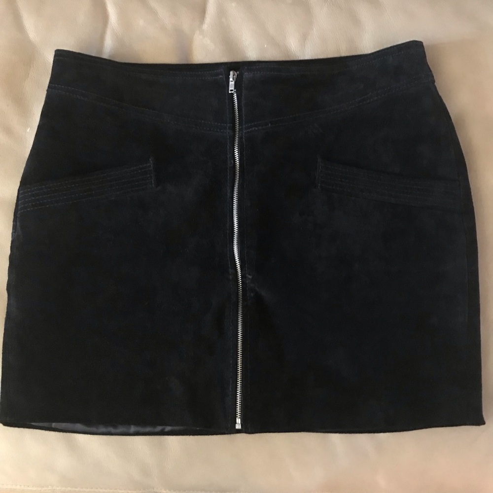 Mango suede mini skirt, size S US